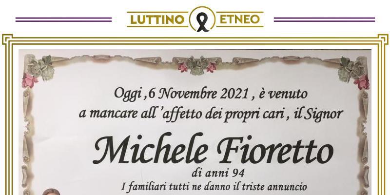 Necrologio Michele Fioretto Luttino.it